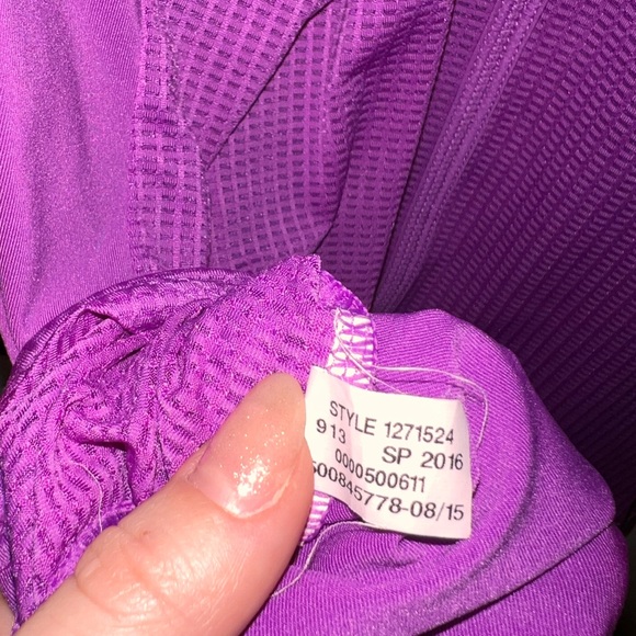 Under Armour Womens Sz L Magenta HeatGear Twisted Racerback Fitted Tank Top - Picture 4 of 4